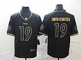Nike Steelers 19 JuJu Smith-Schuster Black Gold Throwback Vapor Untouchable Limited Jersey,baseball caps,new era cap wholesale,wholesale hats